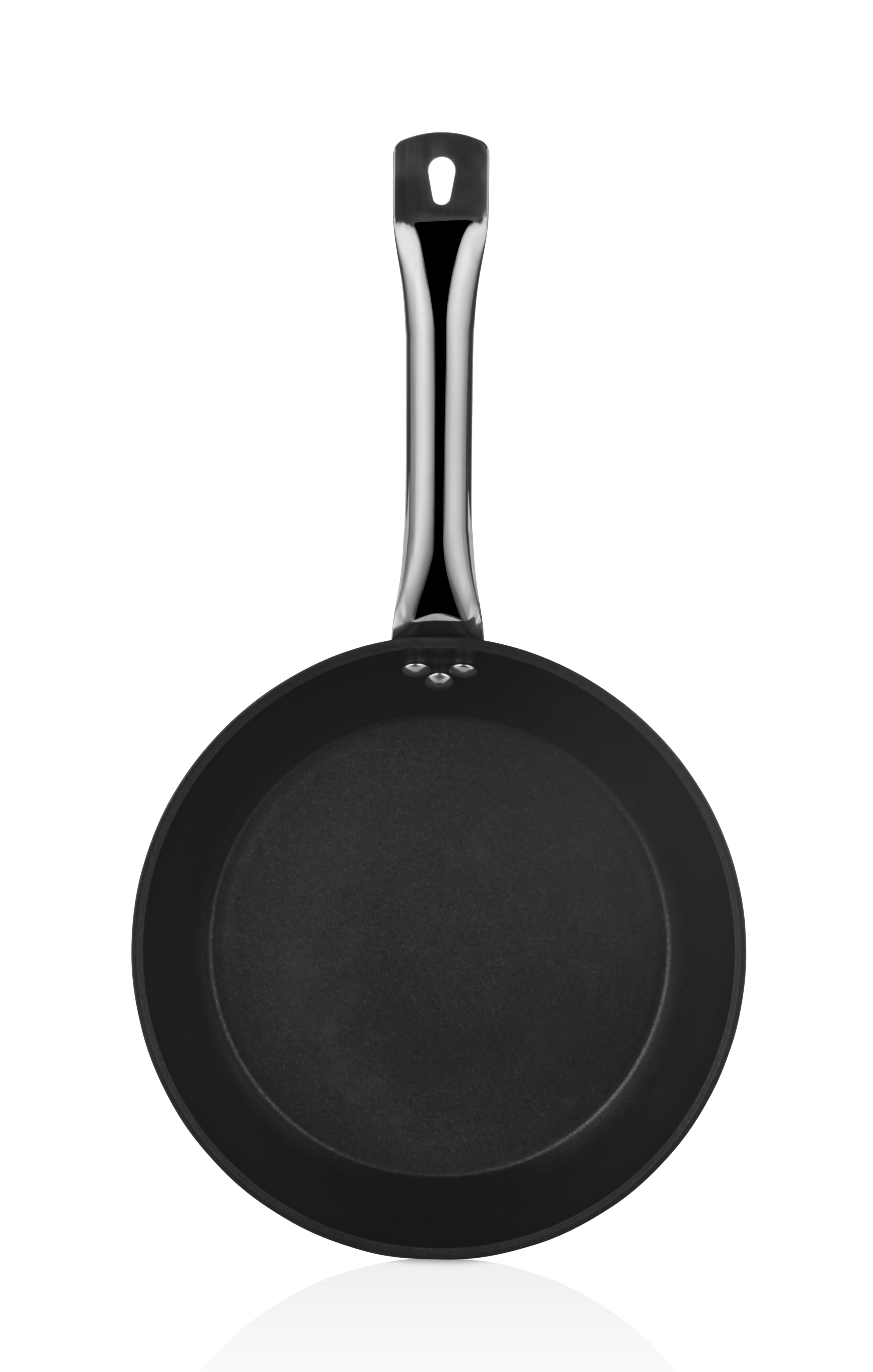 Prochef Fry Pans Bio Granit Profesyonel İndüksiyon Özellikli Tava Siyah Renk, Platin Detay